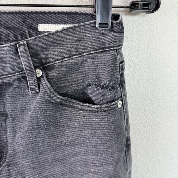 New Citizens of Humanity Skyla Mid Rise Cigarette Jeans Covert Black Denim 26 - Picture 5 of 16